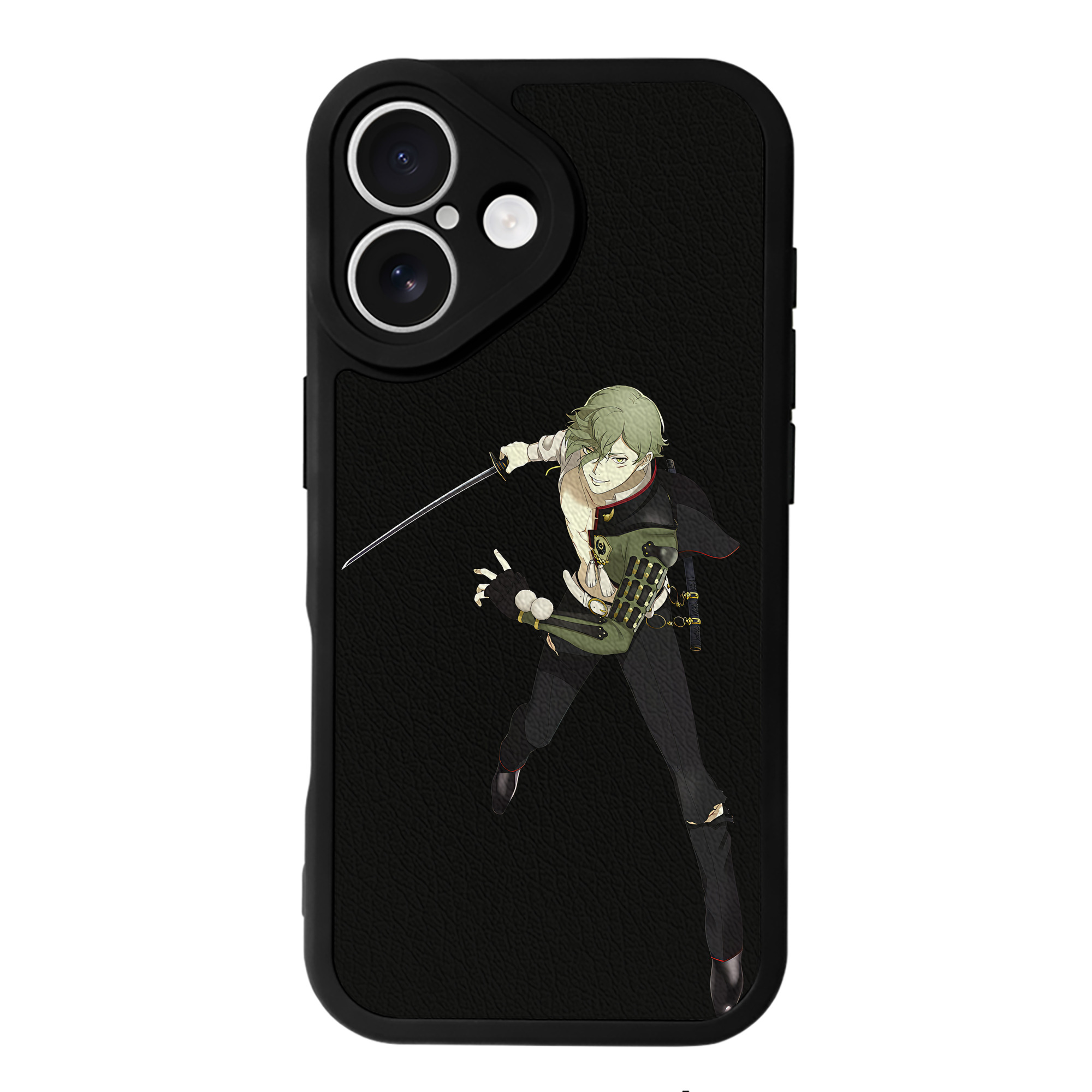 （画像用） 刀剣乱舞 Touken Ranbu 【iPhone 16シリーズ対応】シリコンスマホケース（レザー調） 材質：シリコン